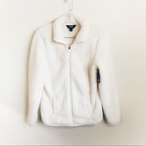 NWT FILA Plush Furry Zip Up Jacket